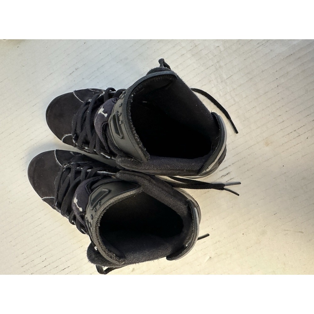 Jordan Air Jordan 6 Unisex Kids Leather High Top Sneakers Black Gray 2.5Y